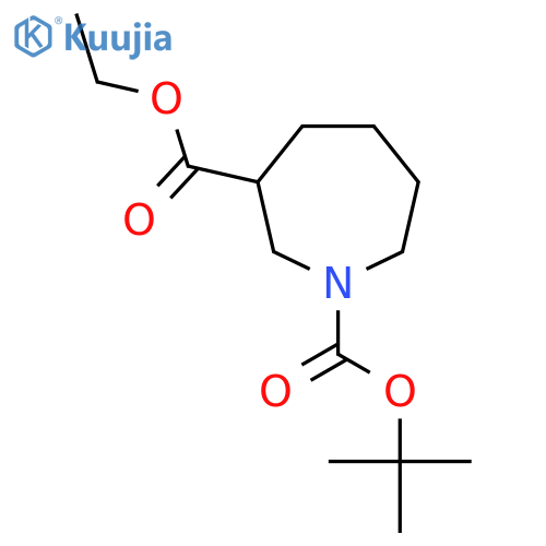 1-tert-Butyl 3-ethyl azepane-1,3-dicarboxylate structure