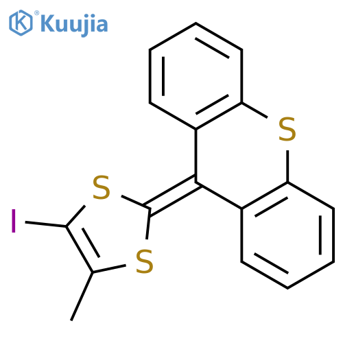 9H-Thioxanthene, 9-(4-iodo-5-methyl-1,3-dithiol-2-ylidene)- structure