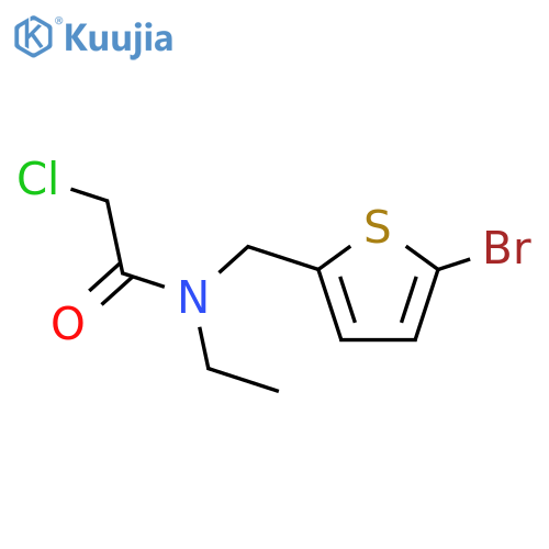 N-(5-Bromothiophen-2-yl)methyl-2-chloro-N-ethylacetamide structure