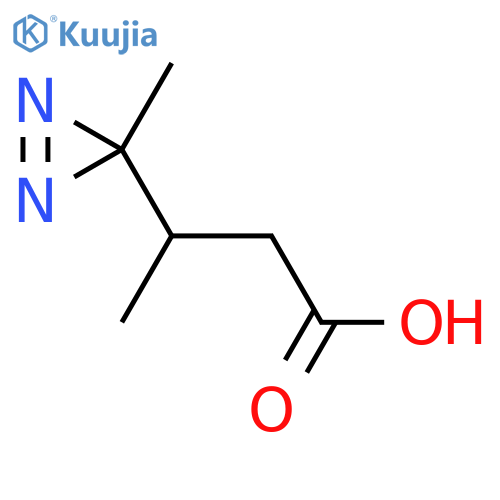 3-(3-methyl-3H-diazirin-3-yl)butanoic acid structure
