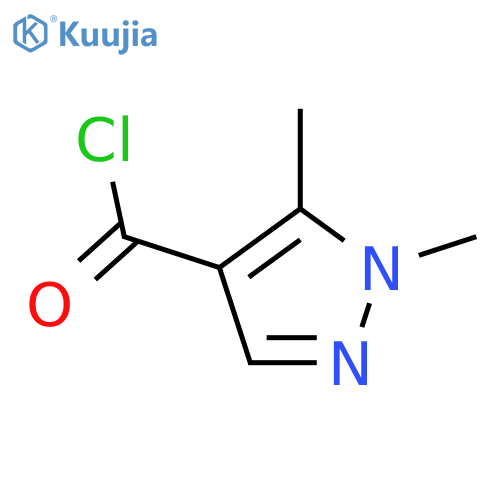 1,5-Dimethyl-1H-pyrazole-4-carbonyl chloride structure