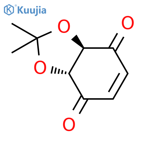 1,3-Benzodioxole-4,7-dione, 3a,7a-dihydro-2,2-dimethyl-, (3aR,7aR)- structure