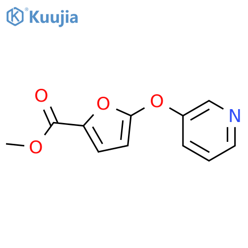 Methyl 5-(pyridin-3-yloxy)-2-furoate structure