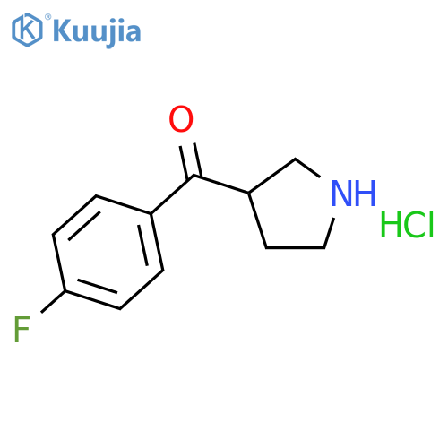(4-fluorophenyl)(pyrrolidin-3-yl)methanone hydrochloride structure