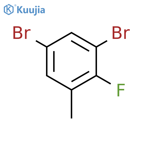 3,5-Dibromo-2-fluorotoluene structure