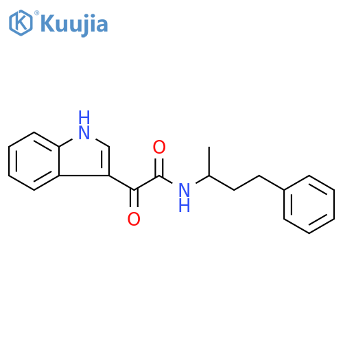 2-(1H-indol-3-yl)-2-oxo-N-(4-phenylbutan-2-yl)acetamide structure