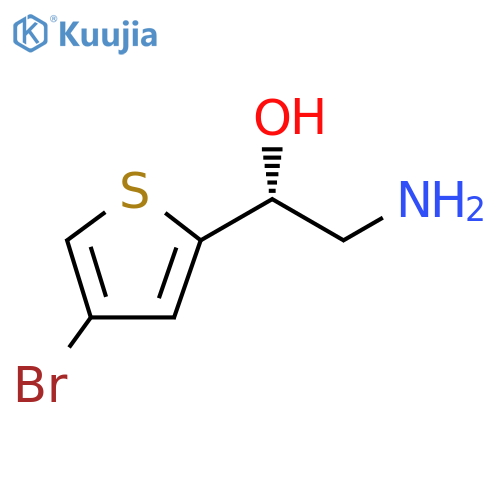 (1R)-2-Amino-1-(4-bromothiophen-2-yl)ethan-1-ol structure