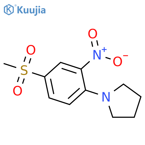 1-(4-methanesulfonyl-2-nitrophenyl)pyrrolidine structure