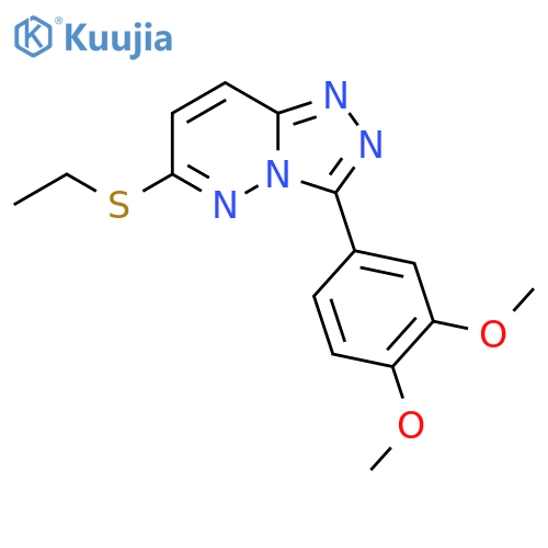 3-(3,4-dimethoxyphenyl)-6-(ethylsulfanyl)-1,2,4triazolo4,3-bpyridazine structure