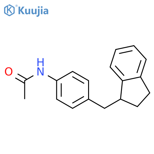 Acetamide, N-[4-[(2,3-dihydro-1H-inden-1-yl)methyl]phenyl]- structure