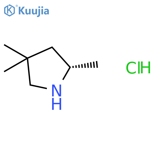 Pyrrolidine, 2,4,4-trimethyl-, hydrochloride, (2S)- structure