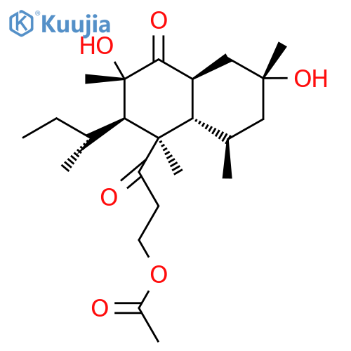 (2S,3R,4R,4aα,8aβ)-4-[3-(Acetyloxy)-1-oxopropyl]-3,4,4a,5,6,7,8,8a-octahydro-2β,7β-dihydroxy-2α,4,5α,7α-tetramethyl-3-[(R)-1-methylpropyl]-1(2H)-naphthalenone structure