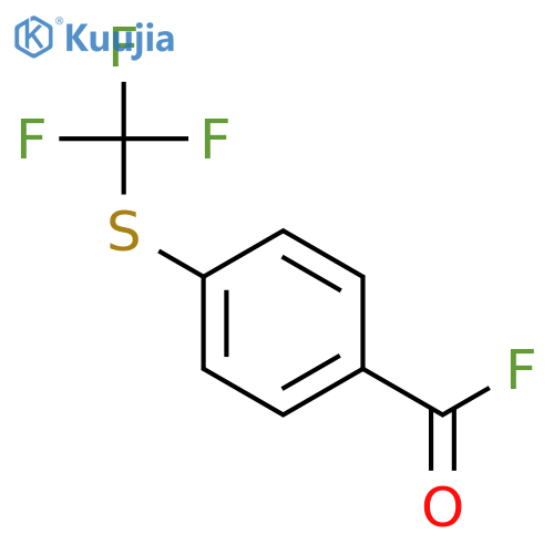 Benzoyl fluoride, 4-[(trifluoromethyl)thio]- structure