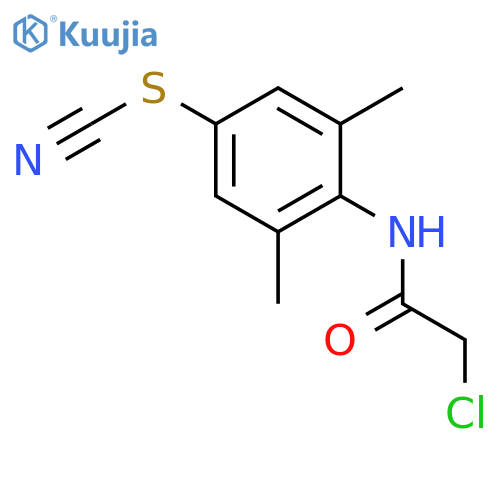 2-chloro-N-4-(cyanosulfanyl)-2,6-dimethylphenylacetamide structure