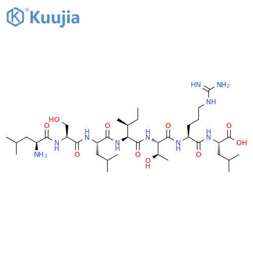L-Leucine, L-leucyl-L-seryl-L-leucyl-L-isoleucyl-L-threonyl-L-arginyl- structure