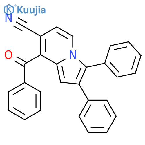7-Indolizinecarbonitrile, 8-benzoyl-2,3-diphenyl- structure