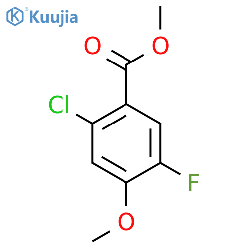 Benzoic acid, 2-chloro-5-fluoro-4-methoxy-, methyl ester structure