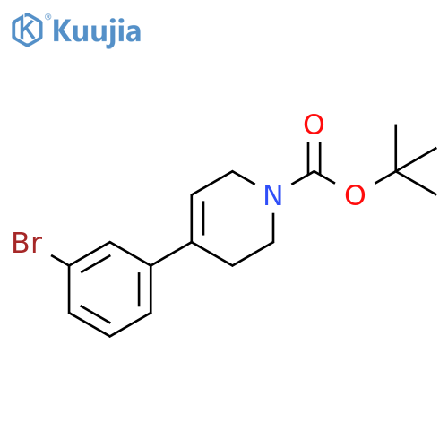 tert-butyl 4-(3-bromophenyl)-3,6-dihydropyridine-1(2H)-carboxylate structure
