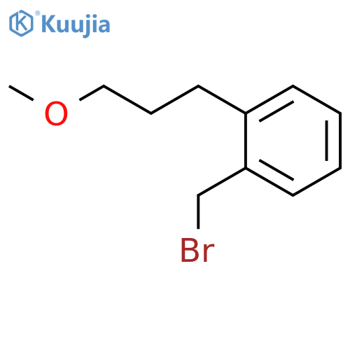 Benzene, 1-(bromomethyl)-2-(3-methoxypropyl)- structure