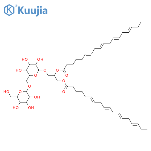 Glycerol 1,2-dialkanoates; Glycerol 1,2-di-(6Z,9Z,12Z,15Z-octadecatetraenoate), 3-O-[α-D-Galactopyranosyl-(1→6)-β-D-galactopyranoside](2S-) structure