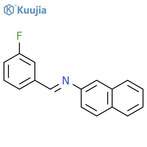 N-(3-Fluorobenzylidene)-2-naphthalenamine structure