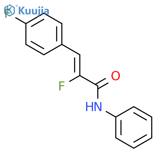 2-Propenamide, 2-fluoro-3-(4-fluorophenyl)-N-phenyl-, (2Z)- structure