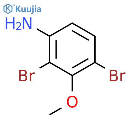 Benzenamine, 2,4-dibromo-3-methoxy- structure