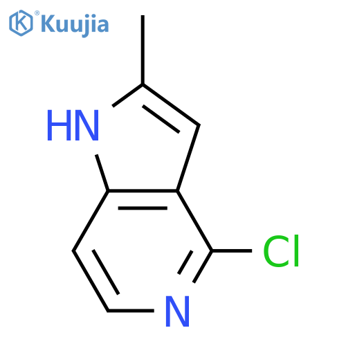4-chloro-2-methyl-1H-Pyrrolo[3,2-c]pyridine structure