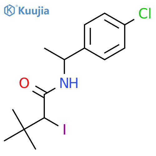 BUTANAMIDE, N-[1-(4-CHLOROPHENYL)ETHYL]-2-IODO-3,3-DIMETHYL- structure