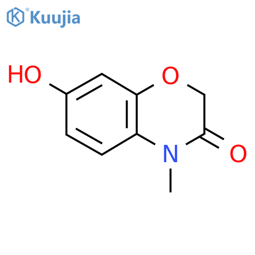 7-Hydroxy-4-methyl-2H-1,4-benzoxazin-3-one structure