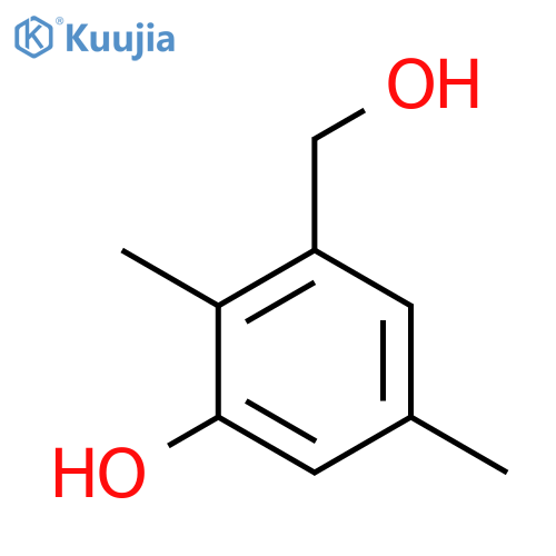 BENZENEMETHANOL, 3-HYDROXY-2,5-DIMETHYL- structure