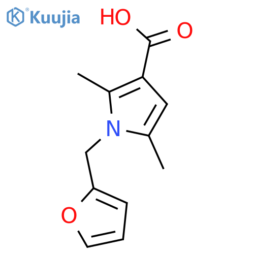 1-(2-Furylmethyl)-2,5-dimethyl-1h-pyrrole-3-carboxylic Acid structure