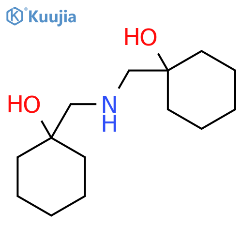 1-({(1-Hydroxycyclohexyl)methylamino}methyl)cyclohexan-1-ol structure