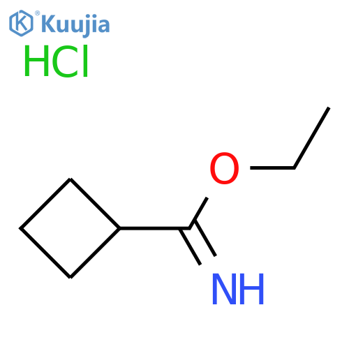 Ethyl cyclobutanecarbimidate hydrochloride structure