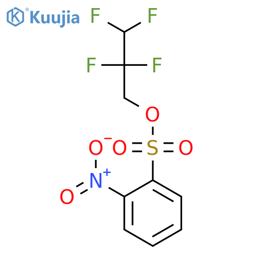 Benzenesulfonic acid, 2-nitro-, 2,2,3,3-tetrafluoropropyl ester structure
