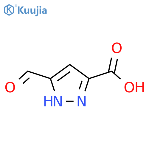 5-formyl-1H-pyrazole-3-carboxylic acid structure