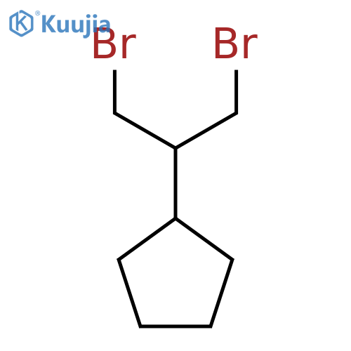 (1,3-Dibromopropan-2-yl)cyclopentane structure