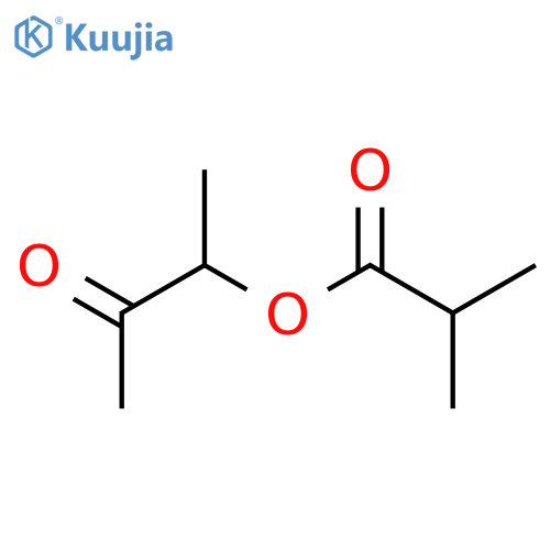 Propanoic acid,2-methyl-, 1-methyl-2-oxopropyl ester structure