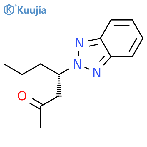 2-HEPTANONE, 4-(2H-BENZOTRIAZOL-2-YL)-, (4S)- structure