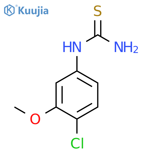 (4-chloro-3-methoxyphenyl)thiourea structure