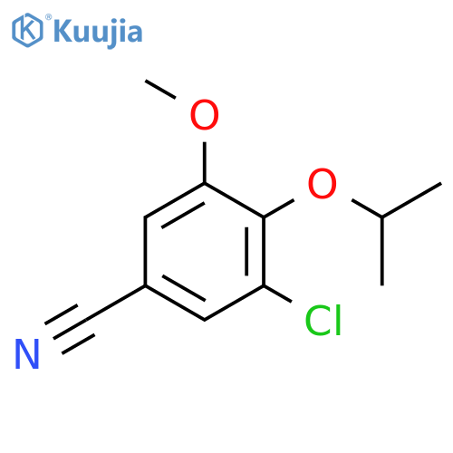 3-chloro-5-methoxy-4-(propan-2-yloxy)benzonitrile structure