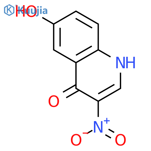 4,6-Quinolinediol,3-nitro- structure