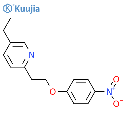 5-Ethyl-2-2-(4-nitrophenoxy)ethylpyridine structure
