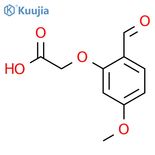 2-(2-formyl-5-methoxyphenoxy)acetic acid structure