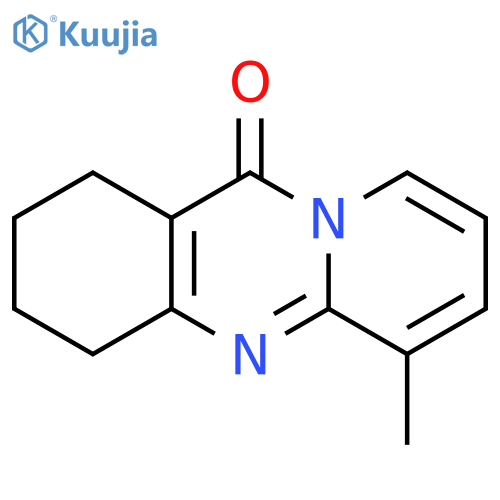 11H-Pyrido[2,1-b]quinazolin-11-one, 1,2,3,4-tetrahydro-6-methyl- structure