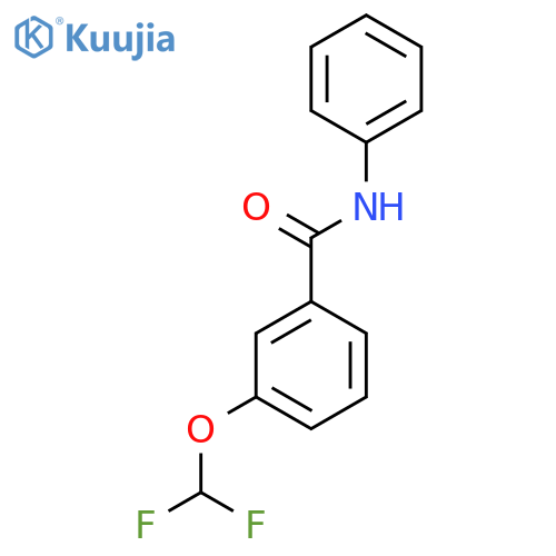 3-(difluoromethoxy)-N-phenylbenzamide structure