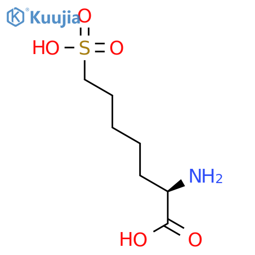 (2R)-2-Amino-7-sulfoheptanoic acid structure