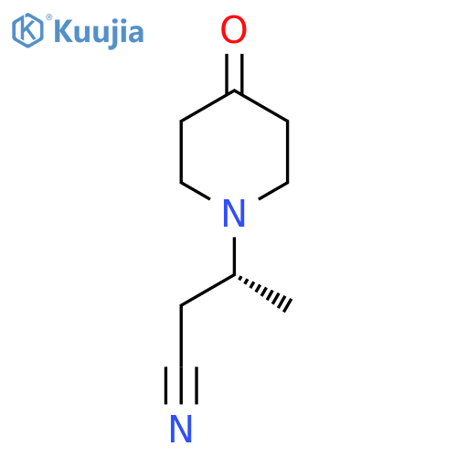 (R)-3-(4-Oxopiperidin-1-YL)butanenitrile structure