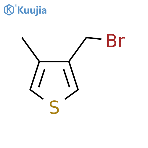 3-(Bromomethyl)-4-methylthiophene structure