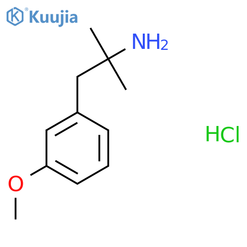 1-(3-Methoxyphenyl)-2-methylpropan-2-amine hydrochloride structure